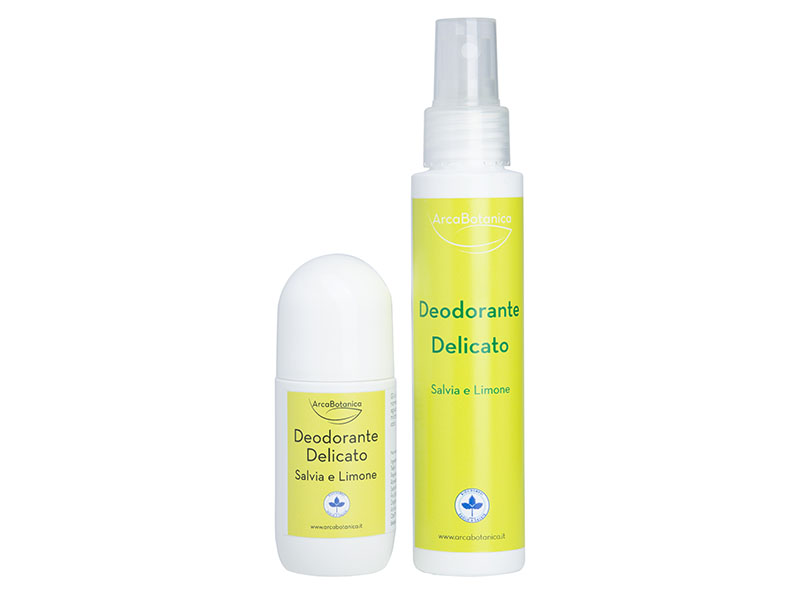 Deodorante delicato biologico salvia e limone